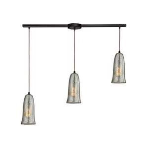 Shown in Oil Rubbed Bronze finish and Hammered Mercury glass 