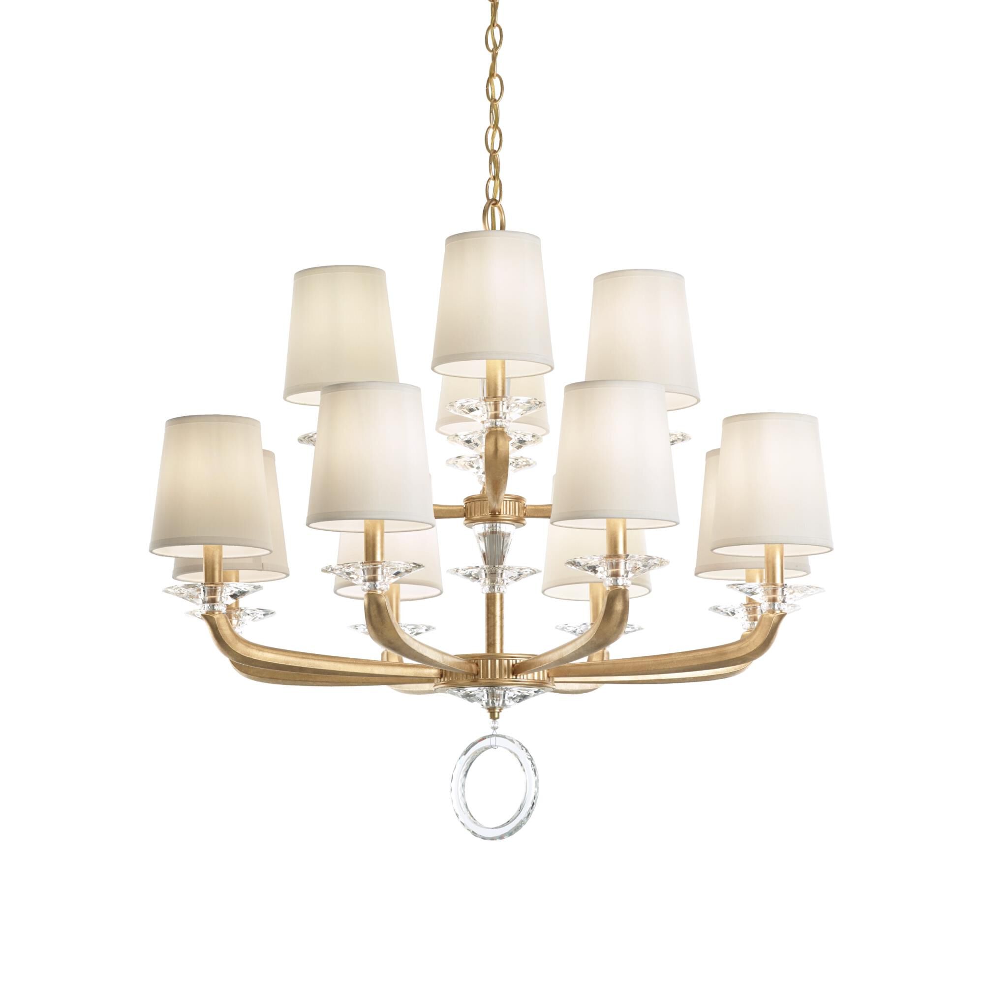 Emilea 33 Inch 12 Light Chandelier by Schonbek