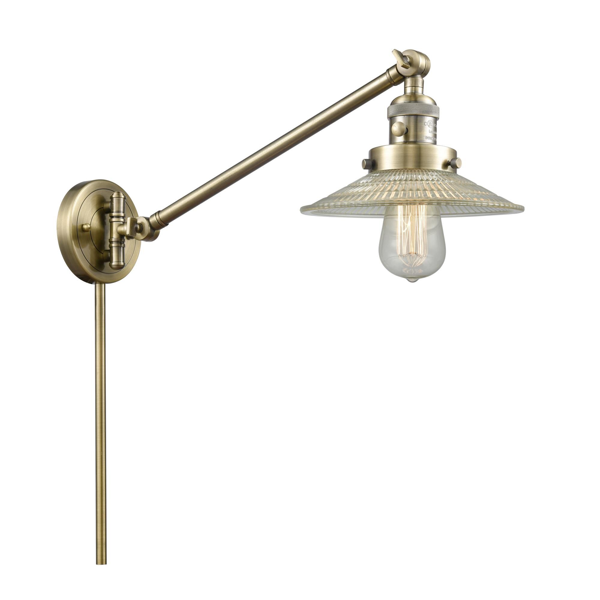 Bruno Marashlian Halophane LED Wall Swing Lamp by Innovations Lighting