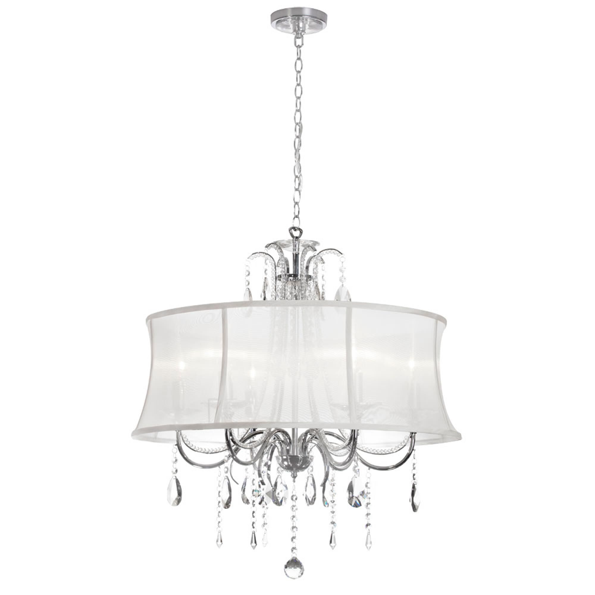 Ella 27 Inch 6 Light Chandelier by Dainolite