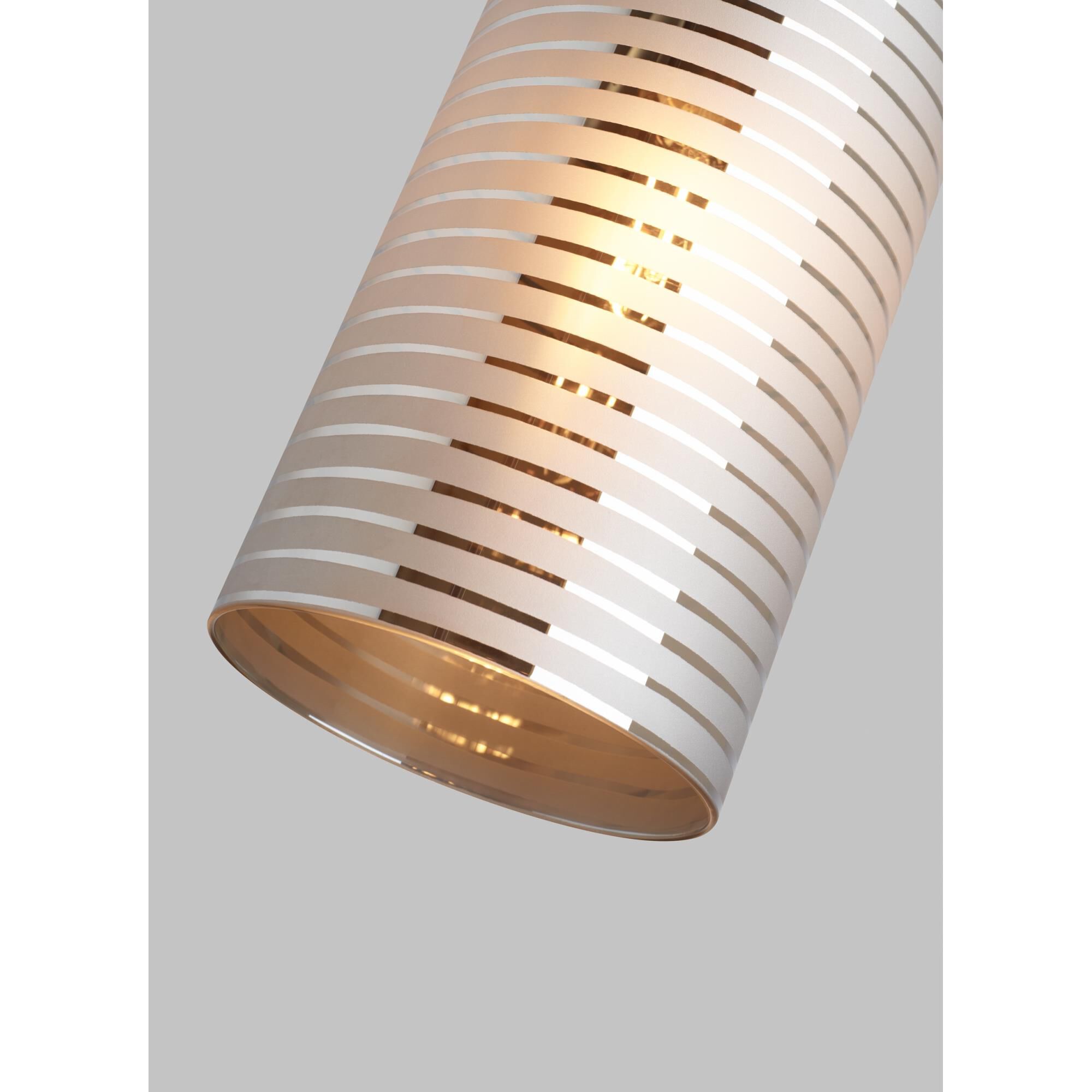 Shown in Satin Nickel finish and Metallic Chrome glass and Metallic Glass shade