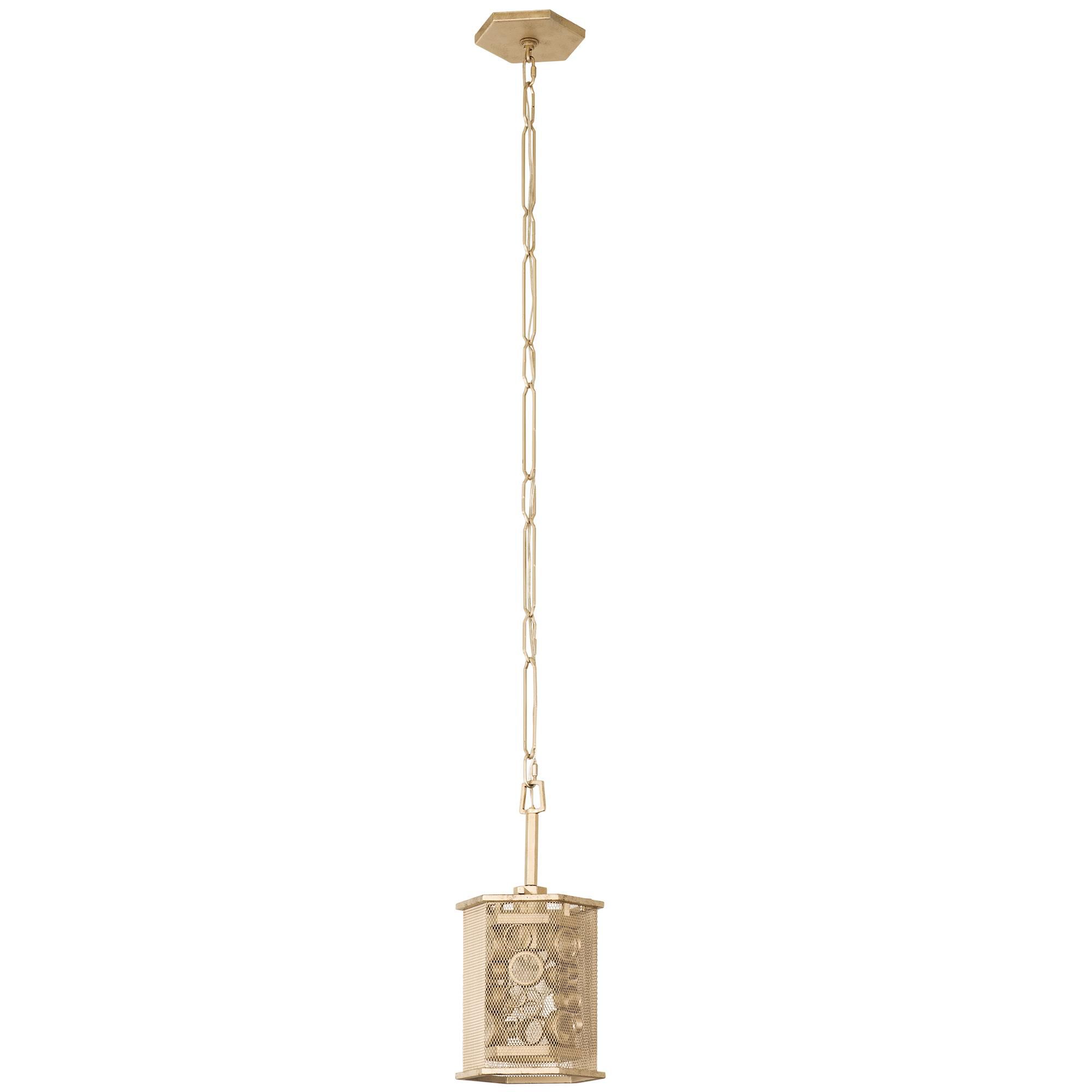 Shown in Zen Gold finish and Champagne Recycled glass and Recycled Glass shade