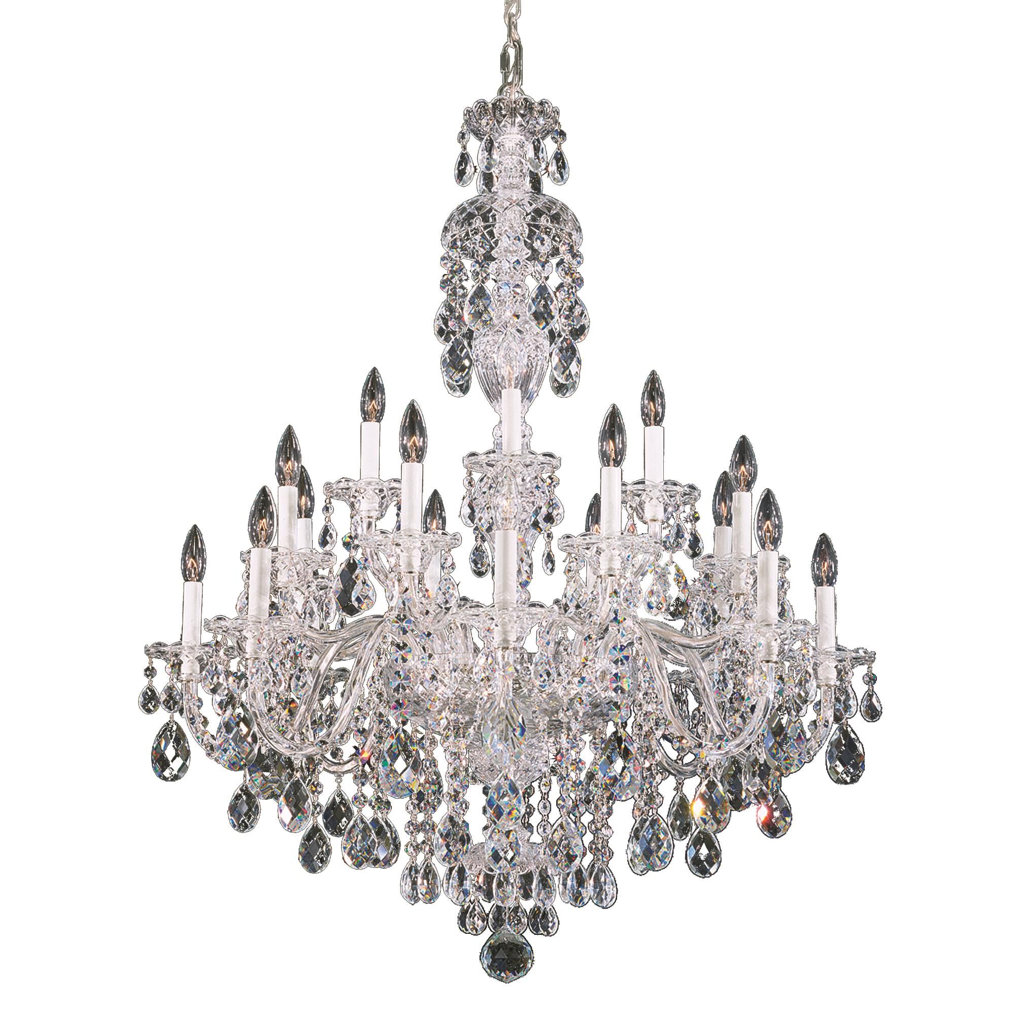Shown in Polished Silver finish and Clear Heritage crystal