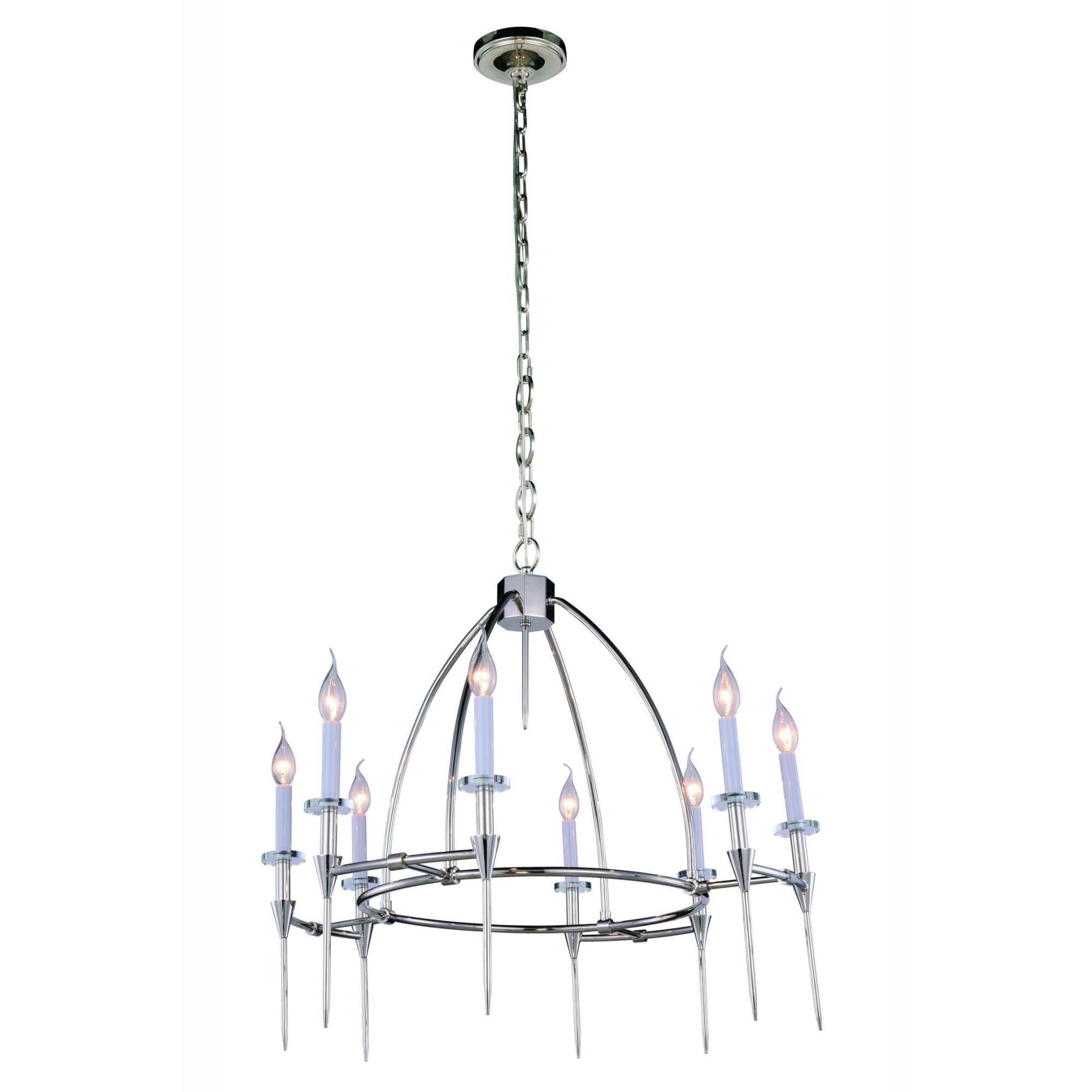 Celtic 30 Inch 8 Light Chandelier by Elegant Lighting