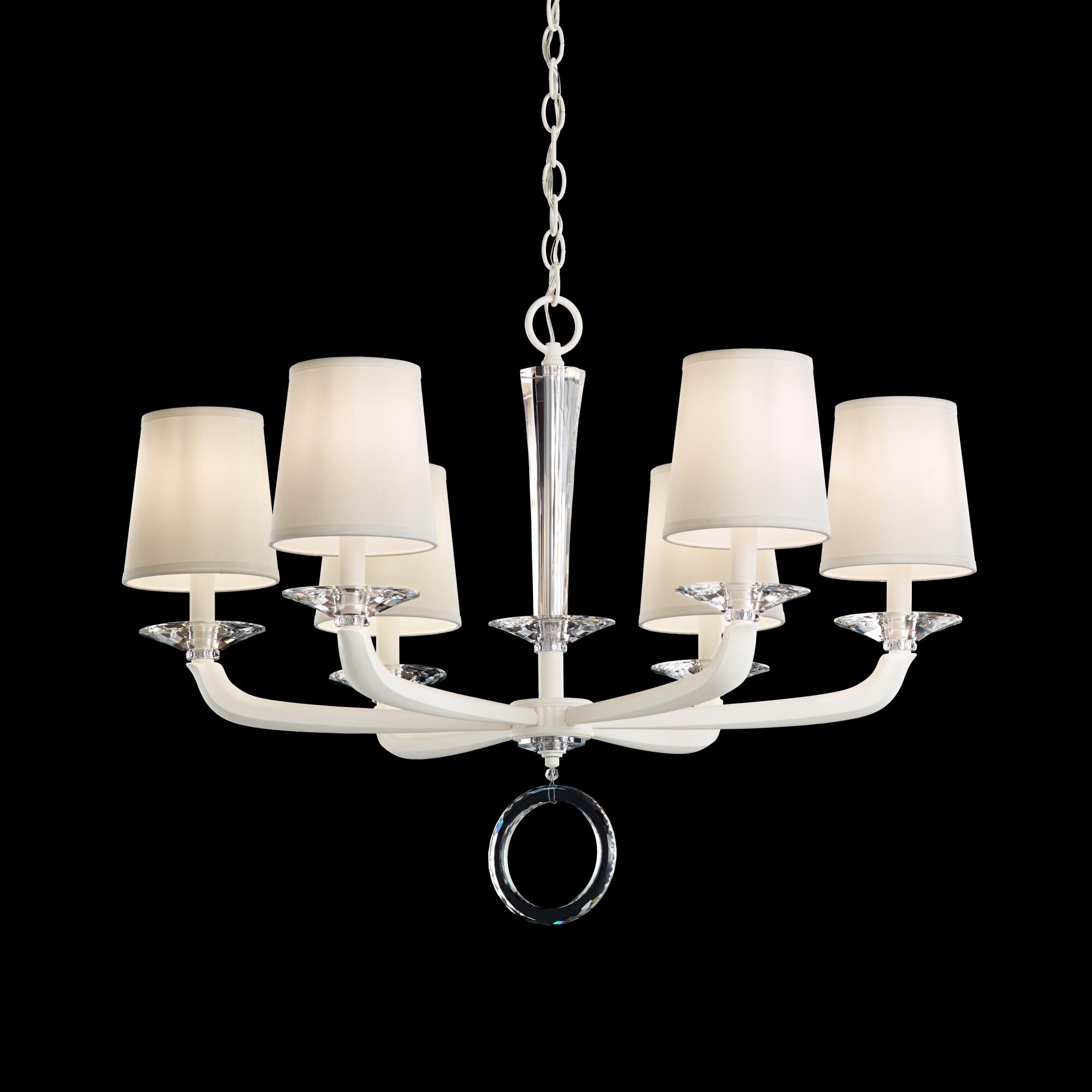 Emilea 30 Inch 6 Light Chandelier by Schonbek