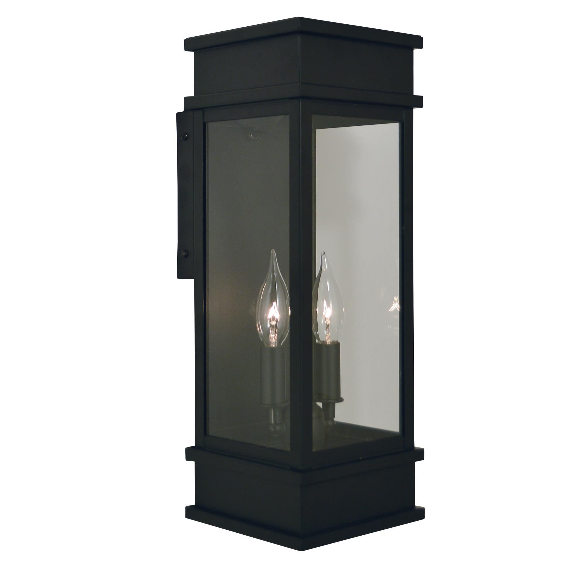 Shown in Satin Black finish and Clear glass 