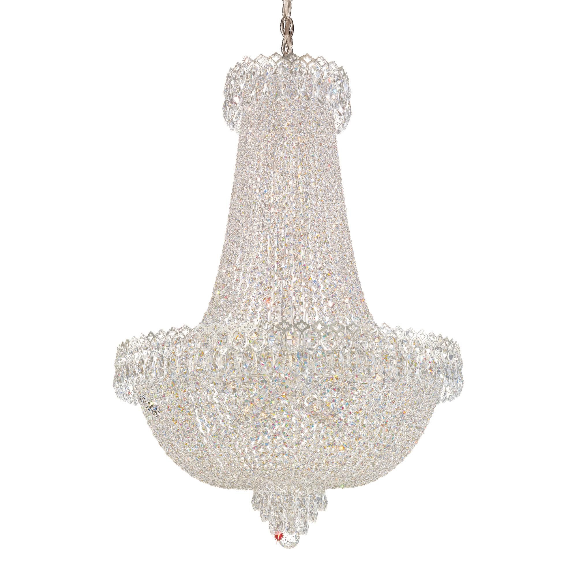 Shown in Polished Silver finish and Clear Gemcut crystal