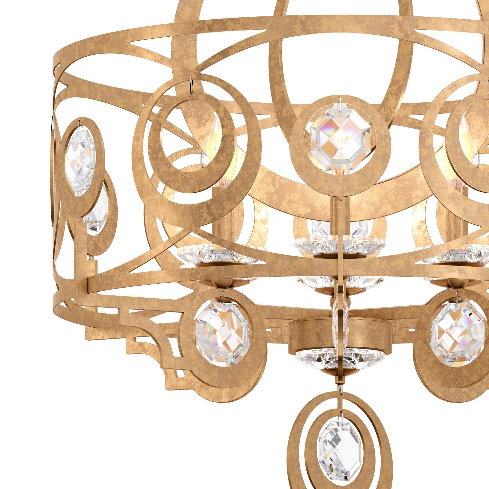 Shown in French Gold finish and Clear Heritage crystal