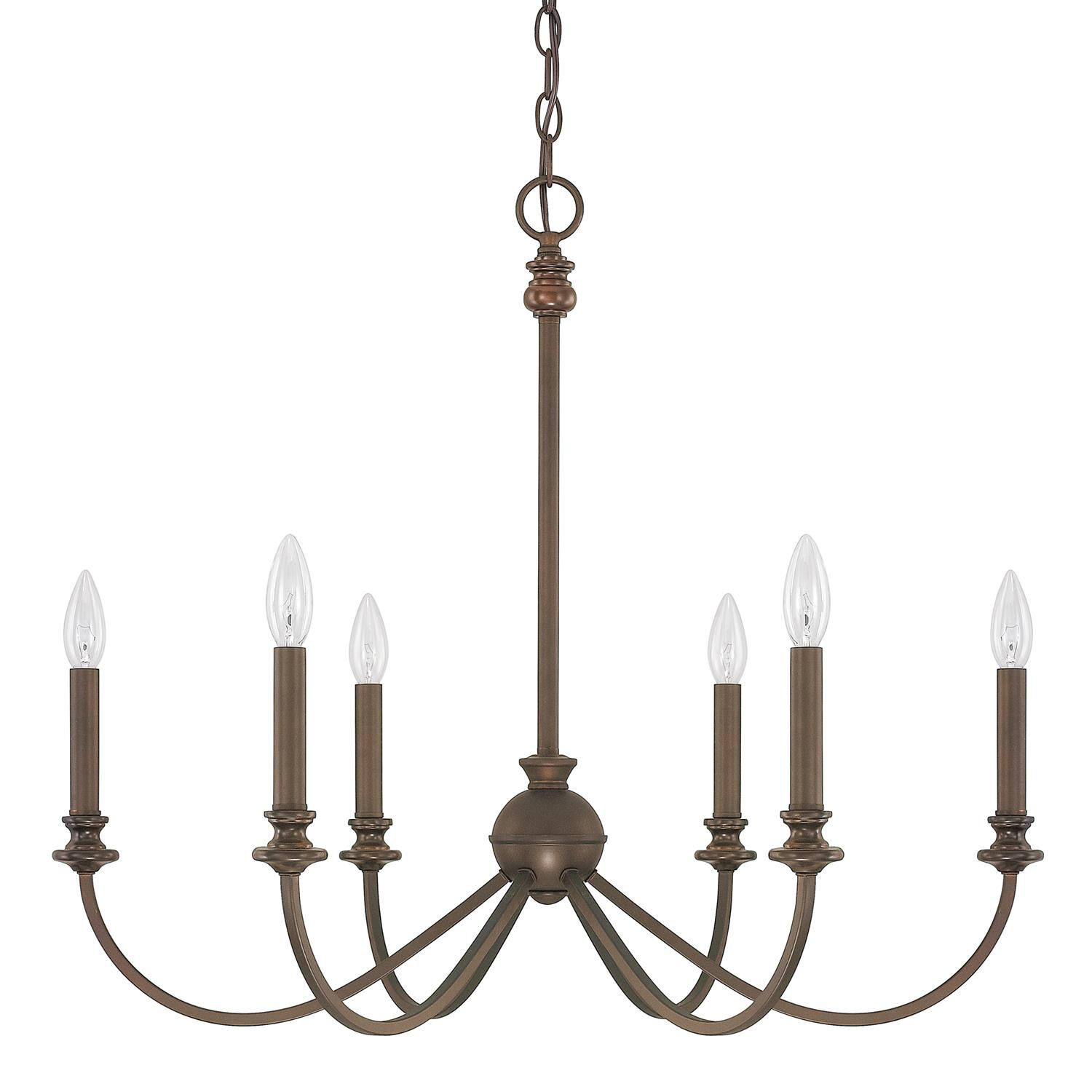 Alexander 28 Inch 6 Light Chandelier by Capital Lighting Fixture Company