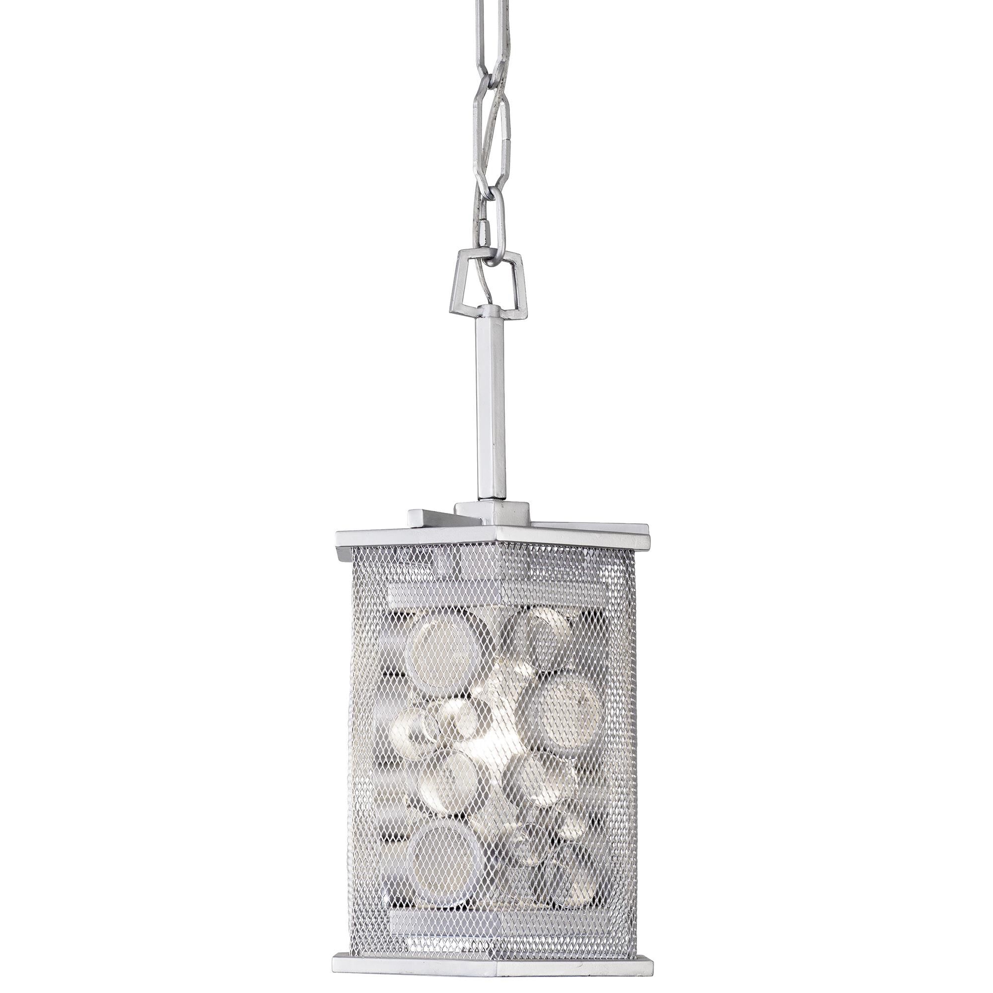 Shown in Metallic Silver finish and Clear Recycled glass and Recycled Glass shade