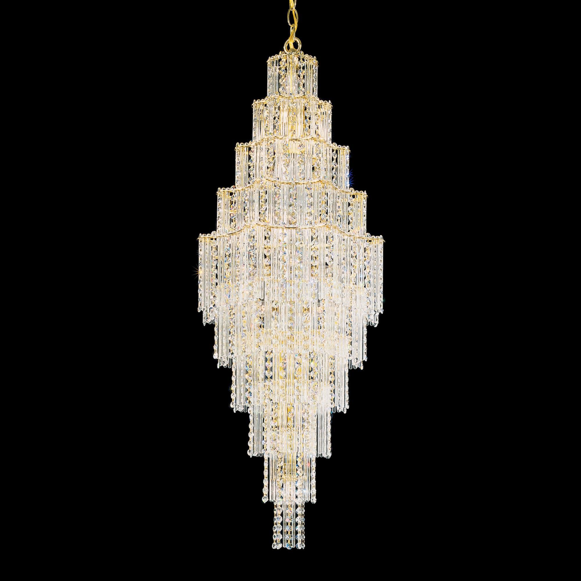 Shown in Gold finish and Clear Gemcut crystal 