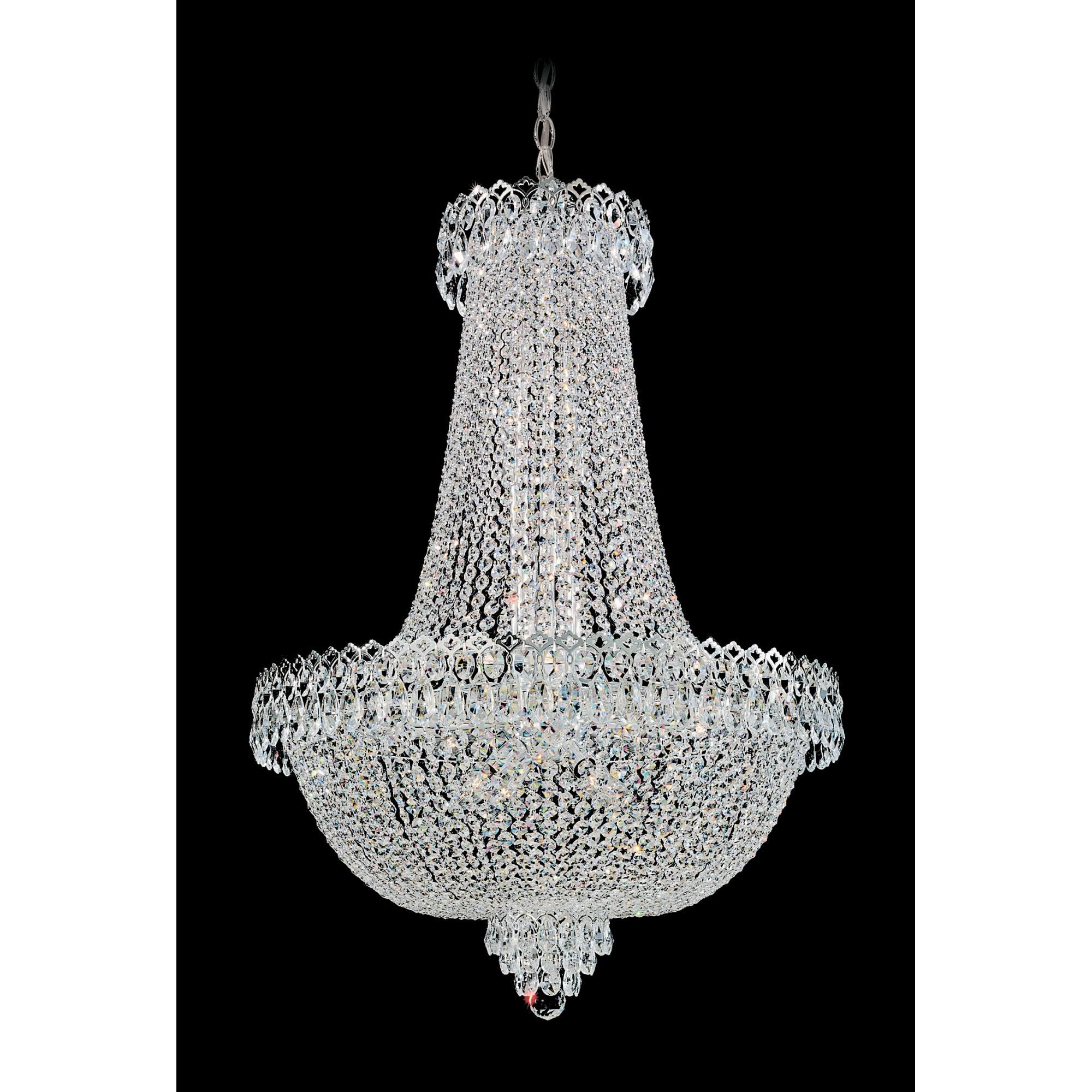 Shown in Polished Silver finish and Gemcut crystal 