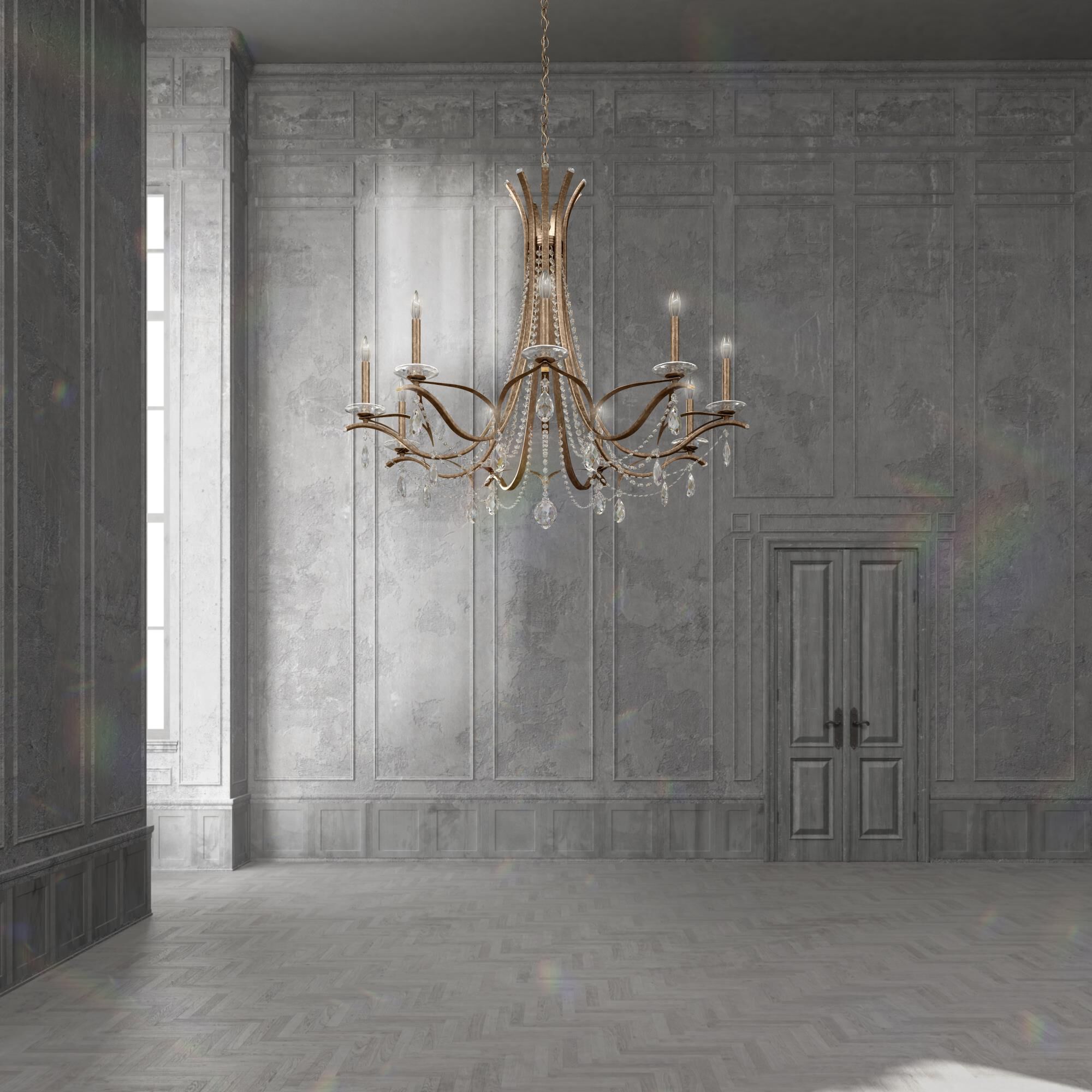 Vesca 45 Inch 9 Light Chandelier by Schonbek
