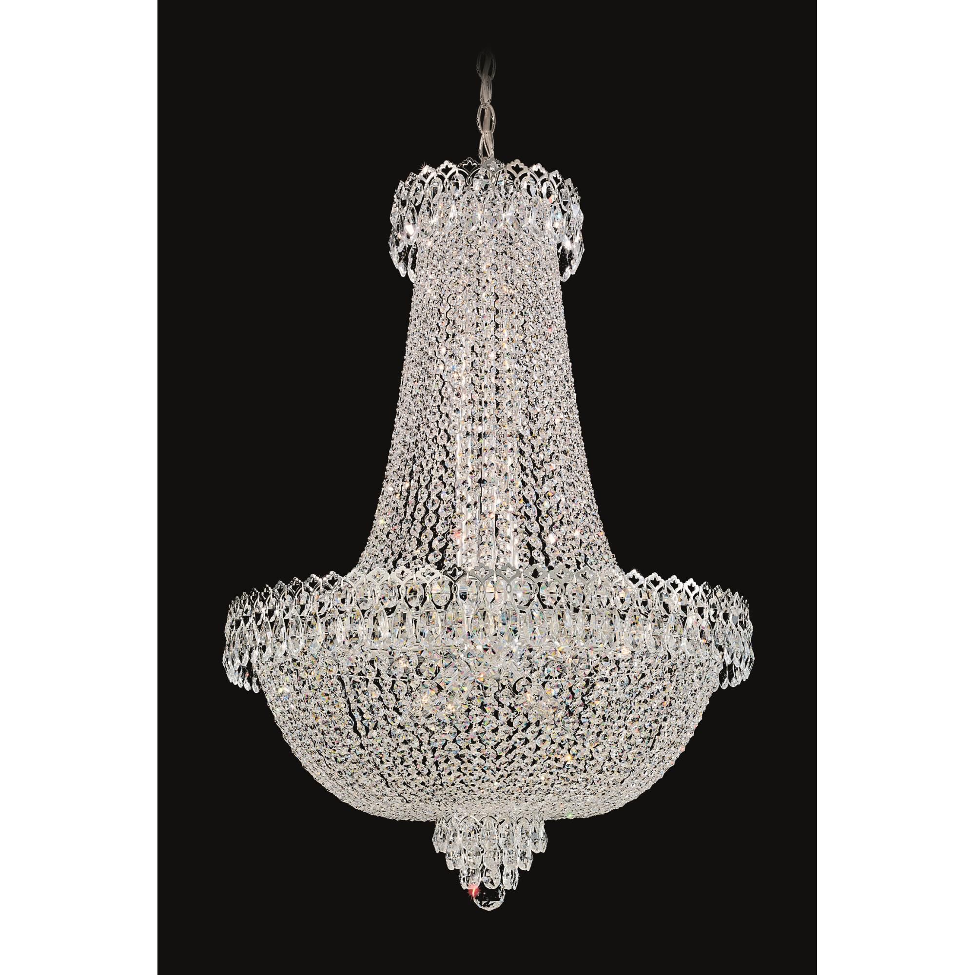 Shown in Polished Silver finish and Clear Gemcut crystal