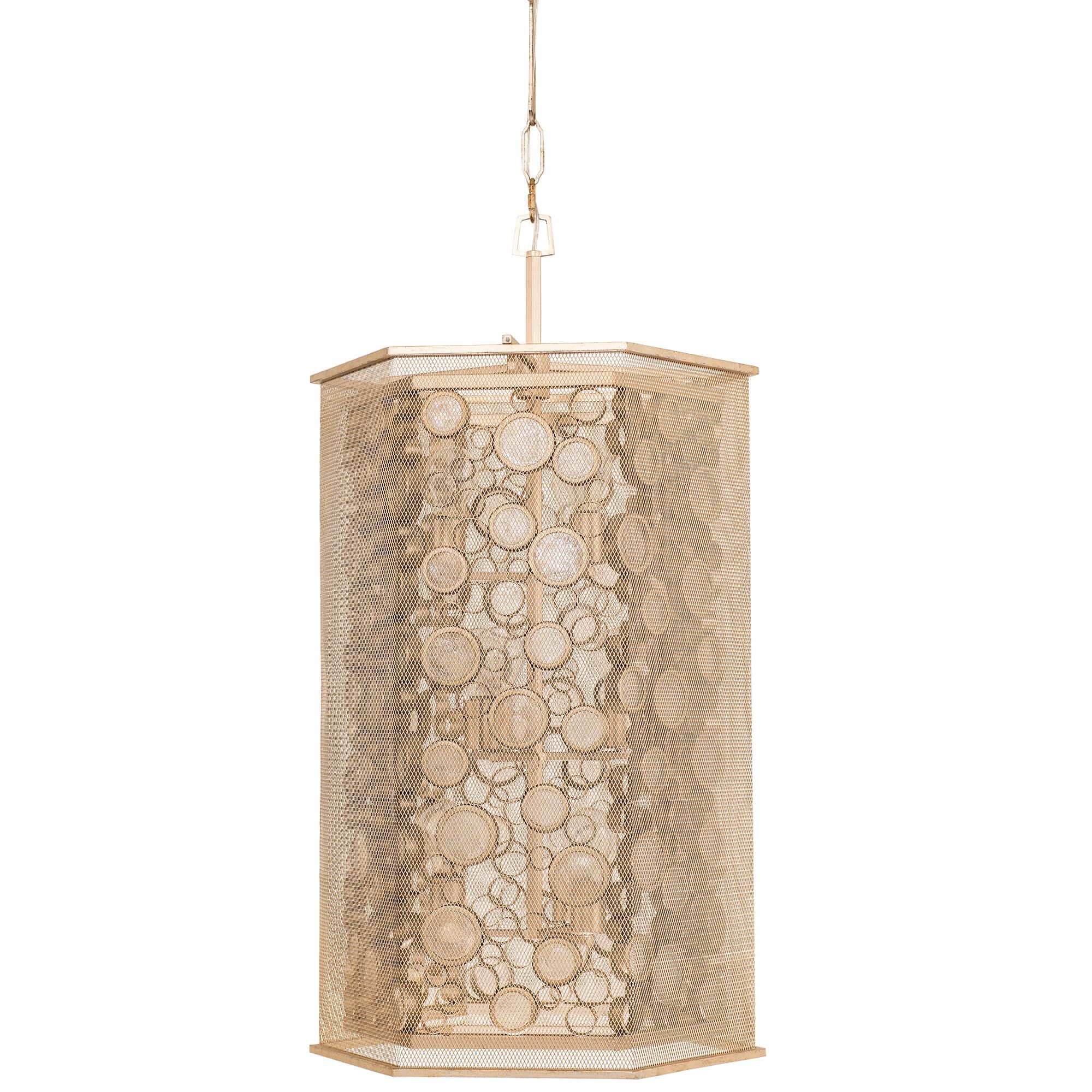 Shown in Zen Gold finish and Champagne Recycled glass 