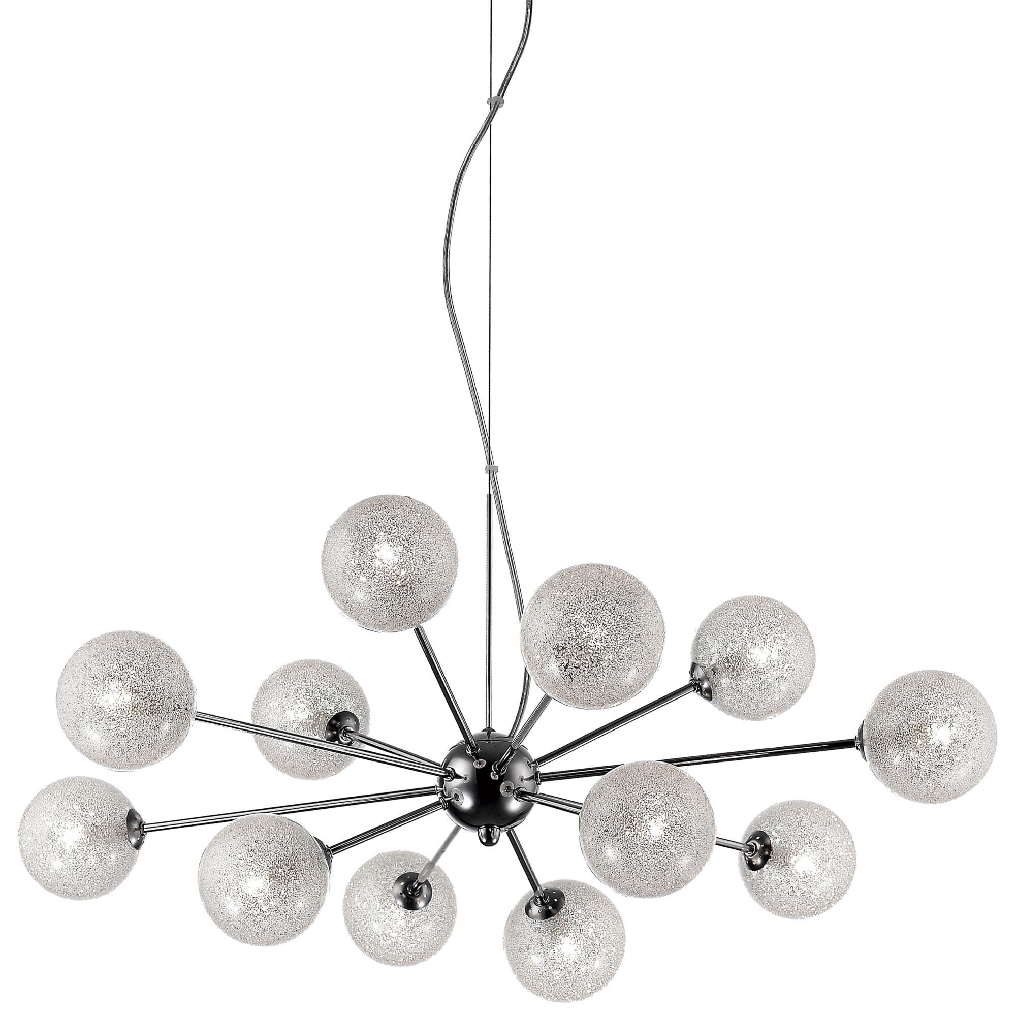 Shown in Chrome  finish and Clear  glass
