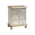 Hand Painted Silver & Gold Chest with 3 Drawers