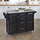 Click For Black Kitchen Island with Stainless Steel Top