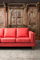 Red Moes Home Industrial Sofa