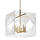 Click for Travis Collection's Aged Brass Pendant with Clear Acrylic Shade By Hudson Valley