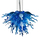 Click for Blue Love Hand Blown Glass Chandelier By Viz Art Glass