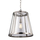 Click for Harrow Polished Nickel Pendant with Clear Seedy Glass Panel By Feiss