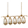 Click for Maximus Washed Gold Leaf Chandelier By Currey