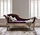 Purple Fainting Couch on Wooden Floor