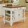Click for Americana Antique White Sanded Distressed Kitchen Island