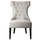 Uttermost Antique White Tufted Wing Chair