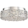 Click for platinum starlet polished chrome LED flush mount by Quoizel