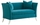 Shop Blue and White Hampstead 60-Inch Settee Sofa
