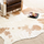 Cow Hide Brown and White Rectangular Rug