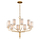 Shop Bellacor for Tallulah Textured Gold Leaf 10-Light Chandelier By Mill & Mason