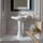 Kerasan White Bathroom Pedestal Sink By WS Bath Collections