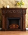 Espresso Carved Electric Fireplace
