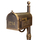 Click for hand-rubbed bronze mailbox for outdoor décor