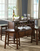 Shop Bistro Brown Center Island with Barstools