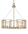 Click for Marco White Gold 5-Light Chandelier with Clear Glass Shade By Golden Lighting