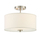 Find best deals on flush lighting fixtures with drum shades at Bellacor