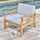 Nautical Curve Wooden Outdoor Patio Chair