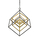 Click for Euclid Olde Brass and Bronze Geometric Chandelier By Z-Lite
