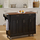 Shop Traditional Black Kitchen Cart with Oak Top