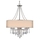 Click for Echelon Chrome Drum Chandelier with Bridal Veil Shade By Golden Lighting