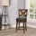 Click for 41-inch Rustic Oak Swivel Counter Height Stool By Hillsdale Furniture