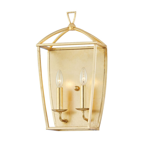 Bryant Gold Two-Light Wall Sconce, image 1