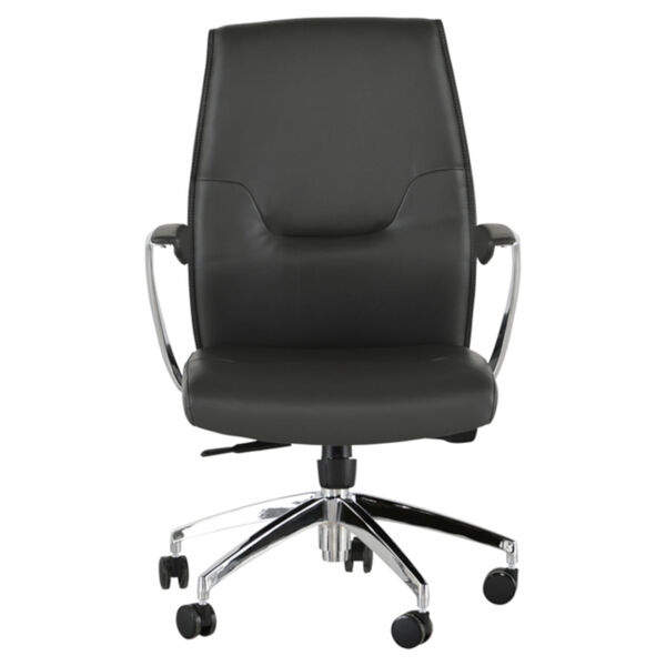 Klause Gray and Silver Office Chair, image 2