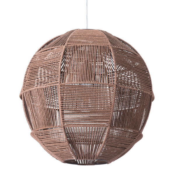 Florence Brown Woven One-Light Pendant, image 5