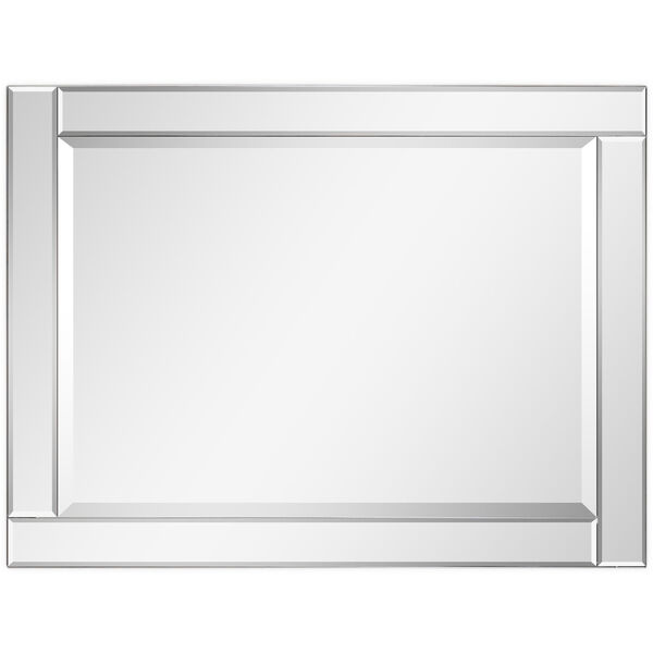 Moderno Clear 40 x 30-Inch Beveled Rectangle Wall Mirror, image 3