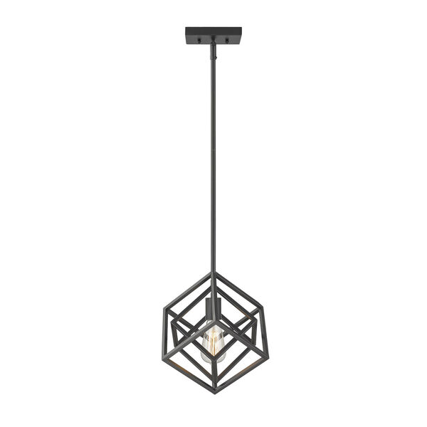 Euclid Matte Black One-Light Mini Pendant, image 3